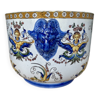 19th century Gien flowerpot