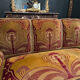 Canapé D’époque Art Nouveau garni de Son Tissu velours D’origine - XXe