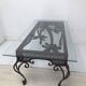 Table basse en fer forgé des années 50-60