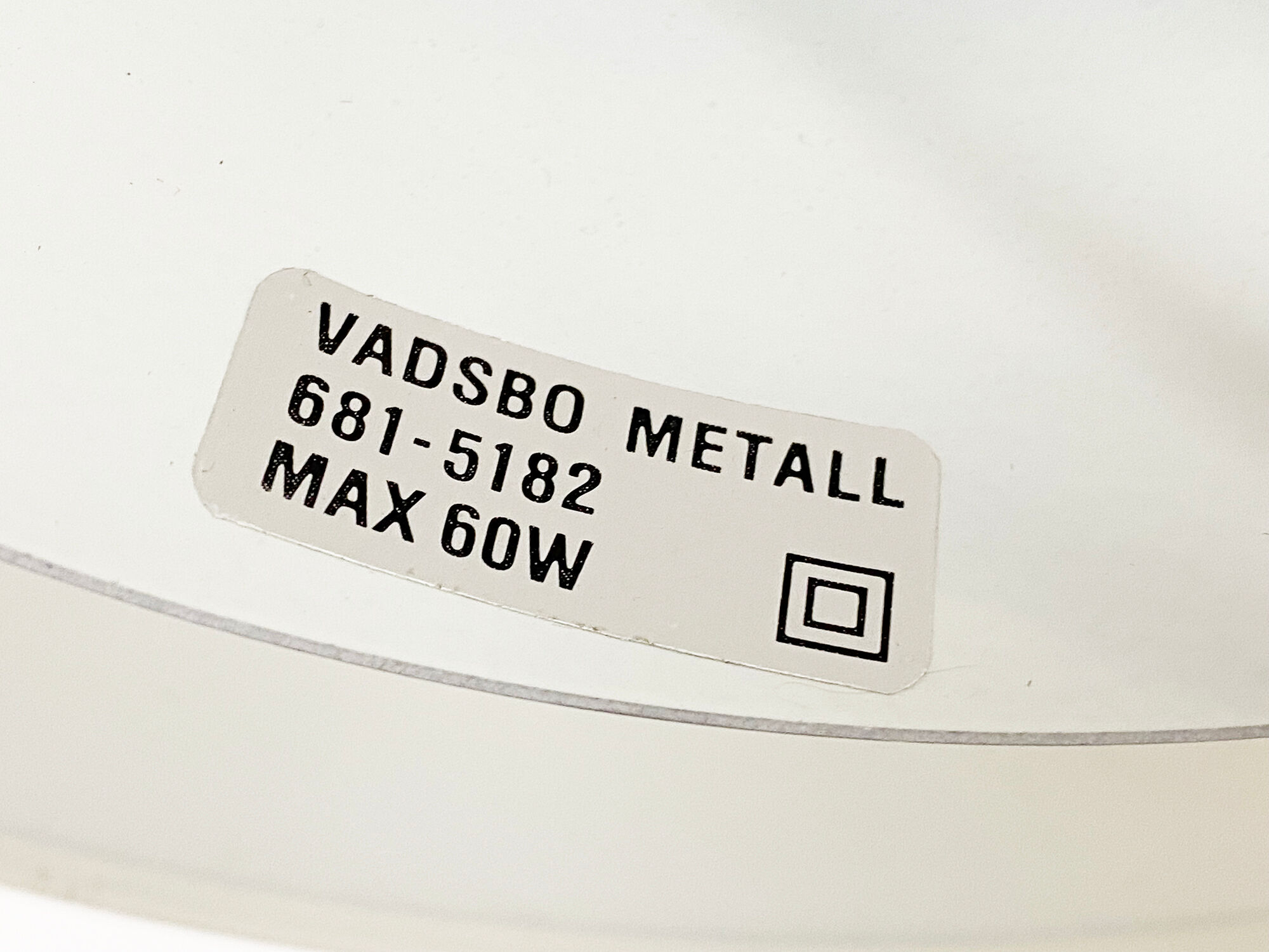 Aluminum pendant light by Vadsbo Metall. Sweden 1970s