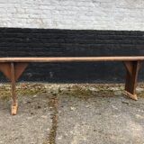 19th oak school bench
