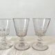 4 old crystal wine glasses Cato Saint Louis 19th century