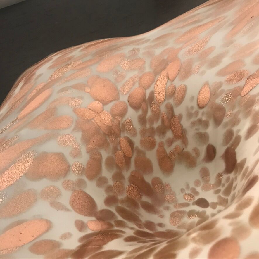 Glass cup by Fratelli and Toso in Murano