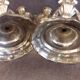 Old silver bronze chandeliers