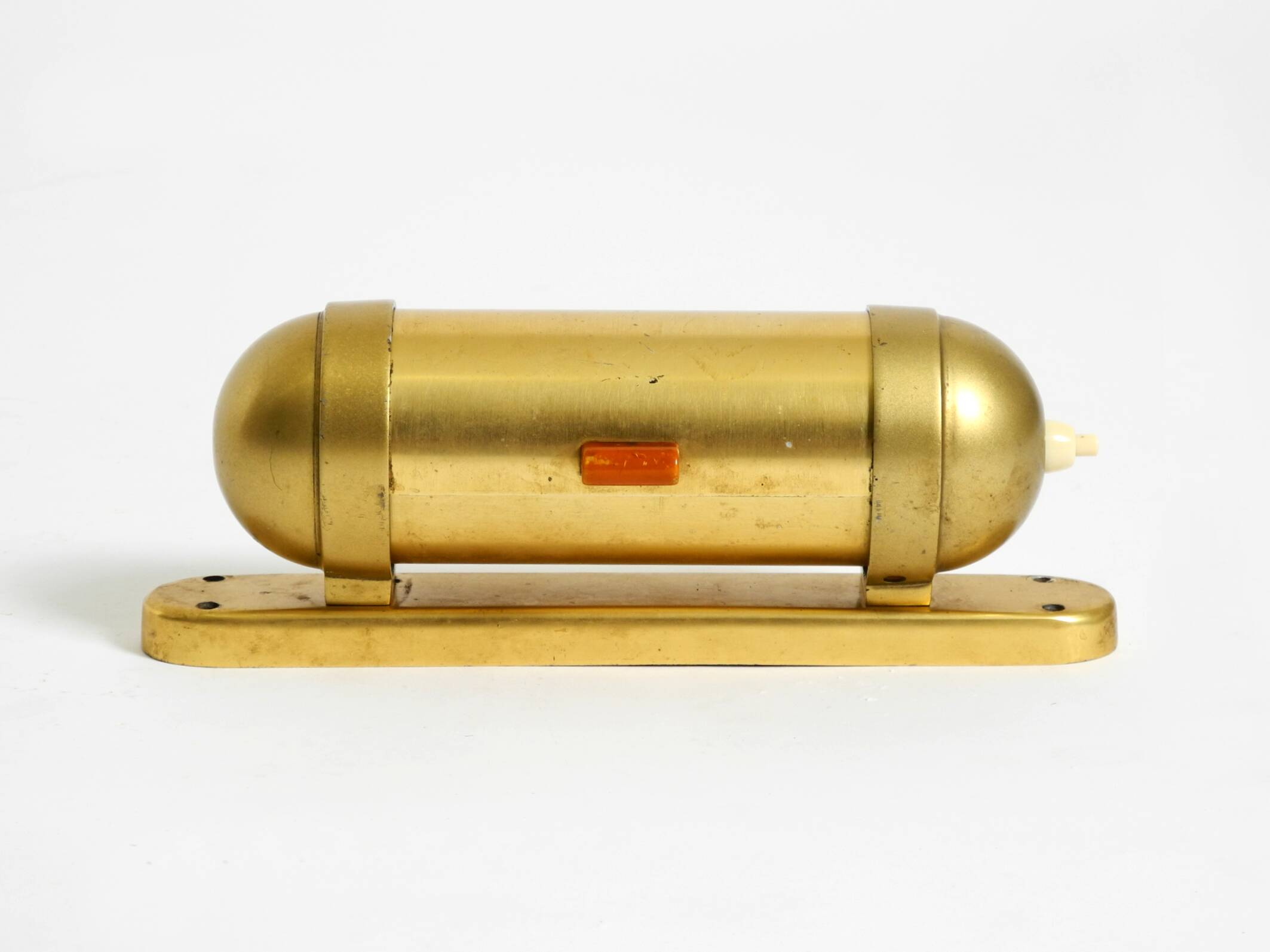 Original 1930s cabin submarine wall lamp in streamlined design