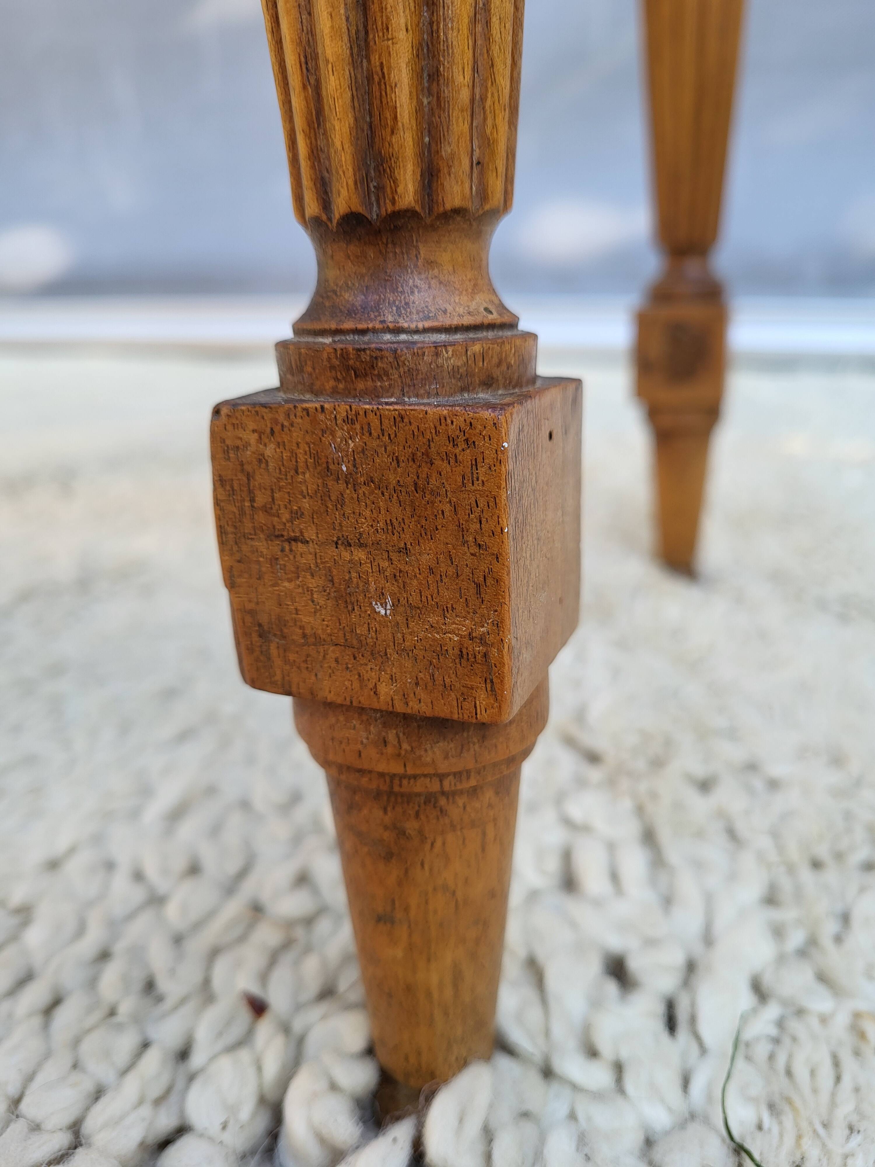 Louis XVI style piano bench in wood and cane