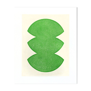 Peinture sur papier - ARI vert