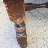 Pair of Louis XIII style molded wood armchairs