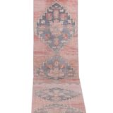 Vintage Turkish rug from Oushak, hand-woven 95x745 cm