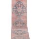 Tapis vintage turc de oushak tissé à la main 95x745 cm