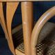 Armchair american turning desk wood hanger chene clair 1960 cannage