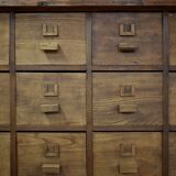 Mid century wooden apothecary drawers, 1940s, 50s