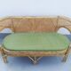 Banquette rotin cannage