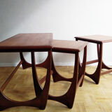 Pull-out tables in teak - G Plan - 1960s