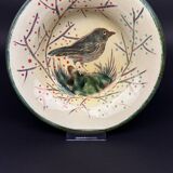 Eusebio Diaz Costa 1904 - 1966 Ceramic deep plate Bisbal Gerone n°1