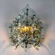 Pair of Murano cut glass wall sconces, Italy, 1970s