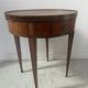Louis XVI style marquetry pedestal table with removable top, 20th century