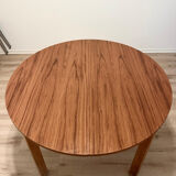 Wooden round table with butterfly extension from the 1970s.