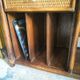 Hifi furniture in wood and rattan