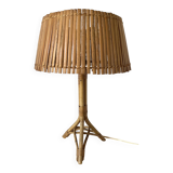 Rattan lamp from the 60s, H 46 cm
