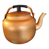 Théière dorée