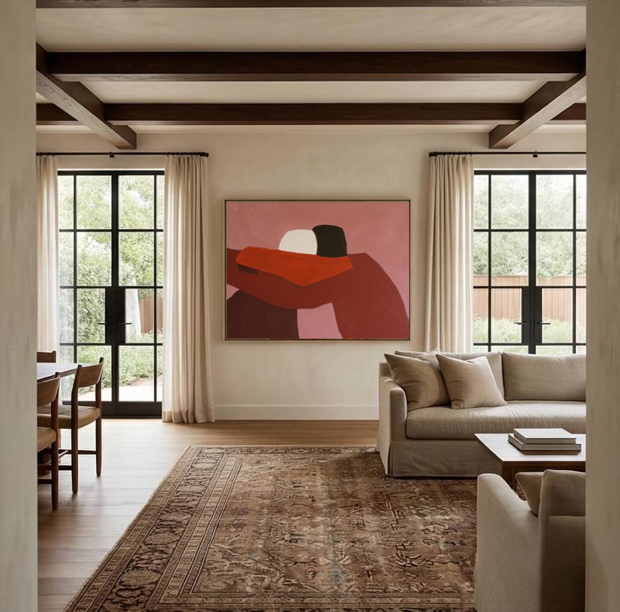 Figurative art on canvas signed Bodasca.