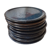 10 deep blue sandstone plates