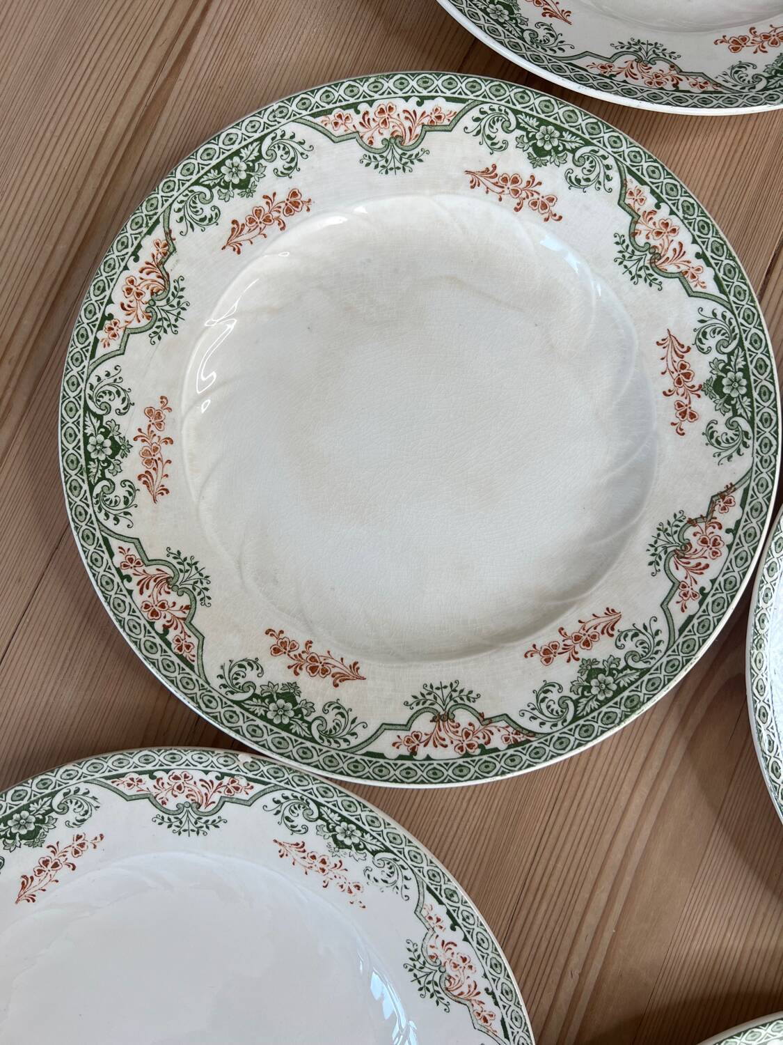 6 flat plates Longwy Bruges