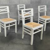 4 chaises blanche
