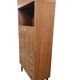 Bibliothèque/vitrine vintage en bois MDK