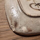 Square ceramic plate – signed Gustave Reynaud (Atelier Ratte)