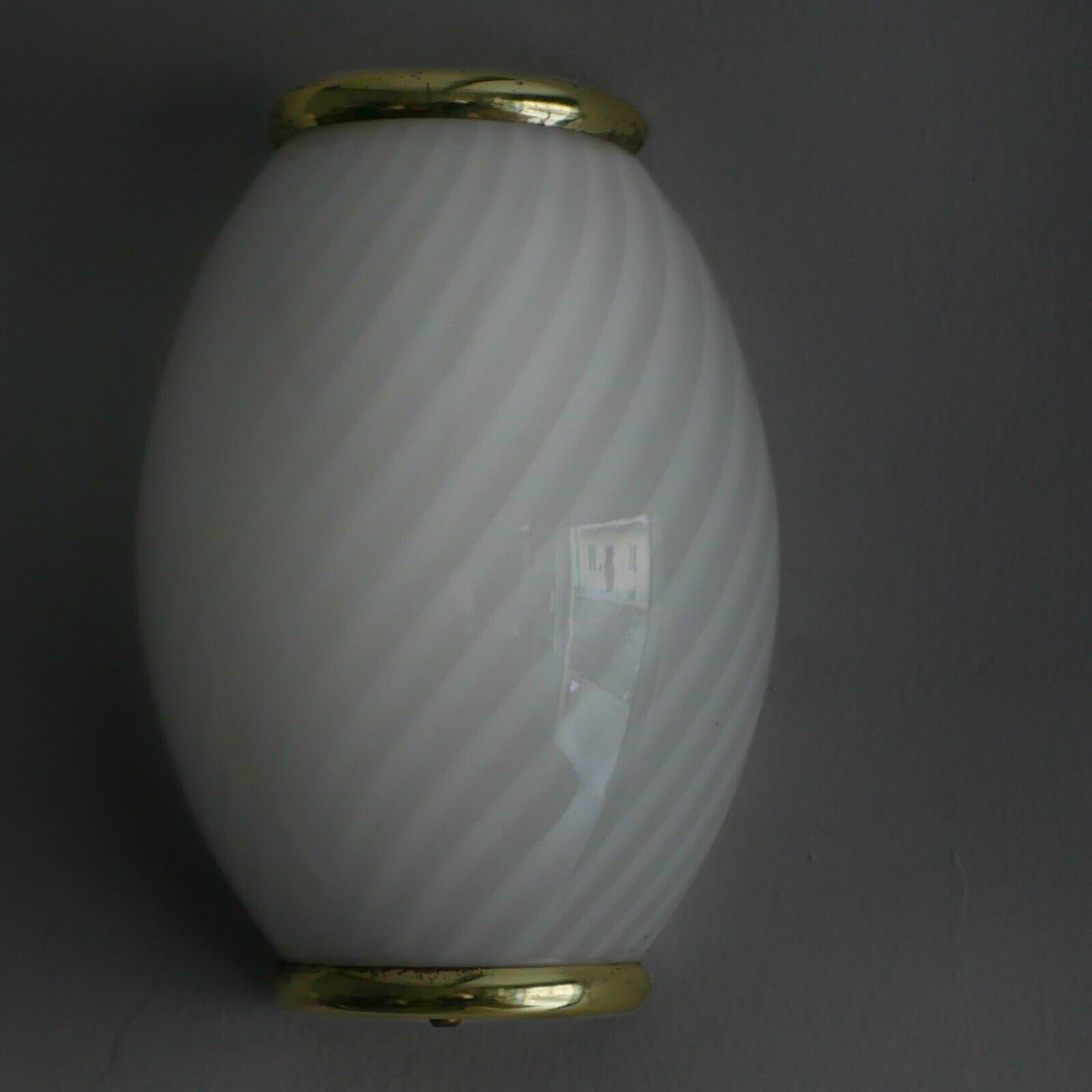 1980s Murano wall lights - Italian design - Swirled glass and brass