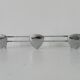 Vintage 1960s chrome wall coat rack automotive design