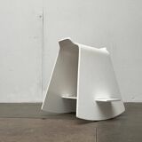 Minimalist Danish rocking stool by Michael C. Poulsen