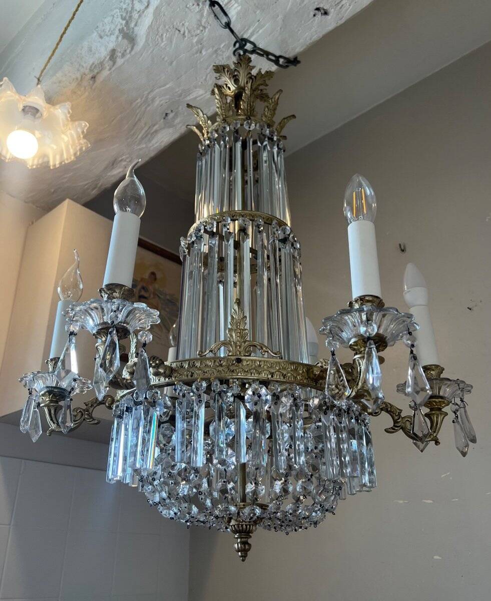 Crystal lustre, late 19th century