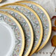 6 petites assiettes vintage en porcelaine blanche dorée winterling bavaria