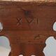 Antique walnut wood bench, Italy, 18th century