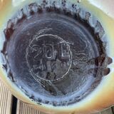 Magnificent large Marie Jeanne glass decoration, stained glass type jar.