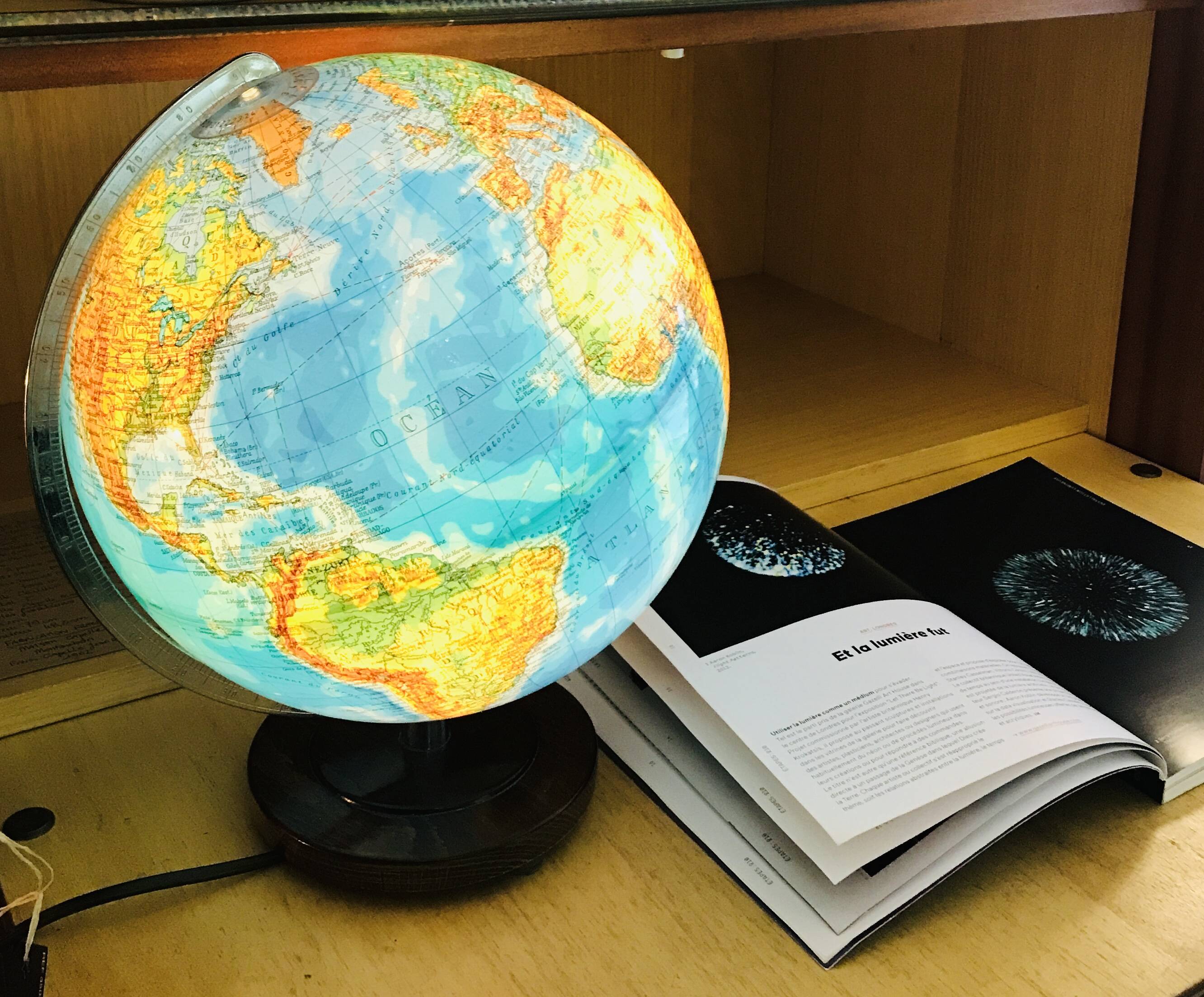 Globe terrestre DUPLEX Allemagne années 70