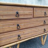 Bamboo chest of drawers
