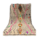 White azilal berber carpet with new neon colored patterns 300 X 200 cm