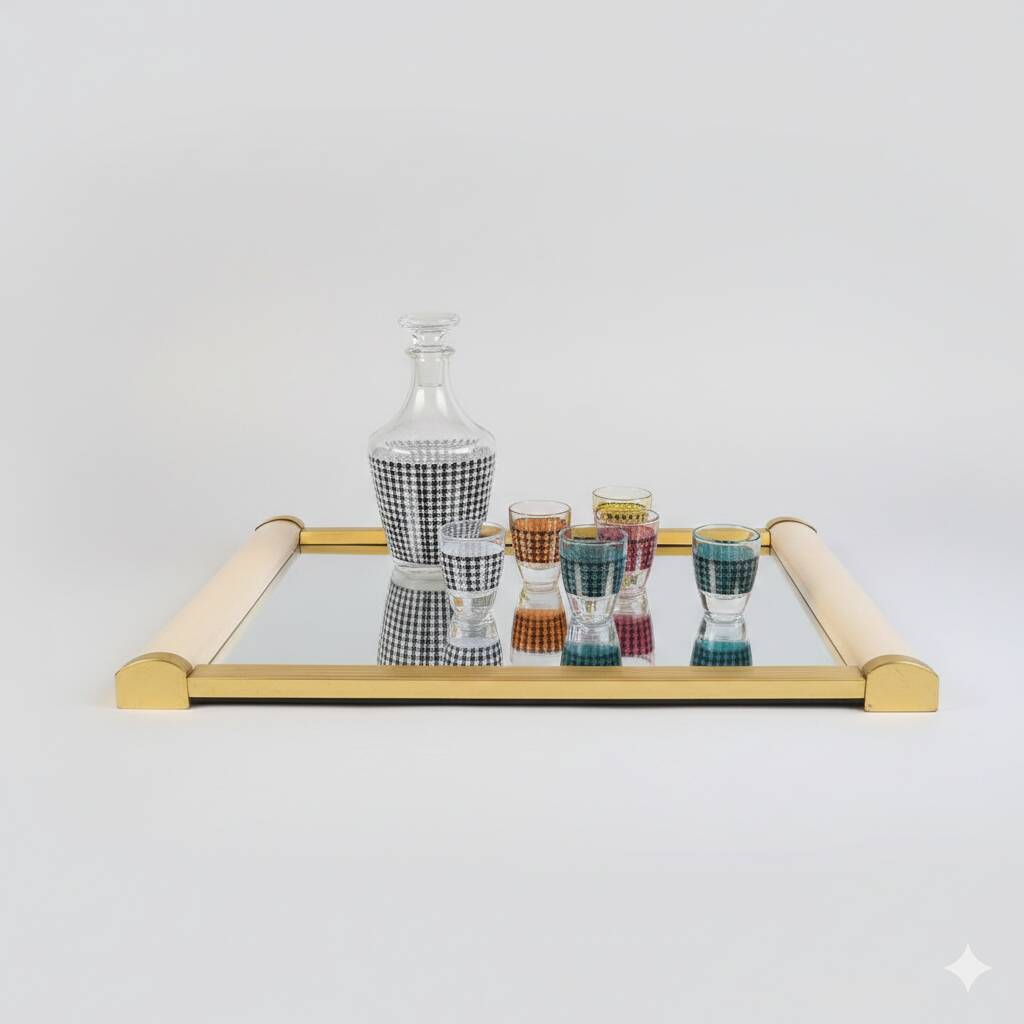Geometric liqueur service from the 1960s.