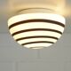 Vintage Sconce Pop Art Black and White  Swirl Glass Wall Lamp Ceiling Light