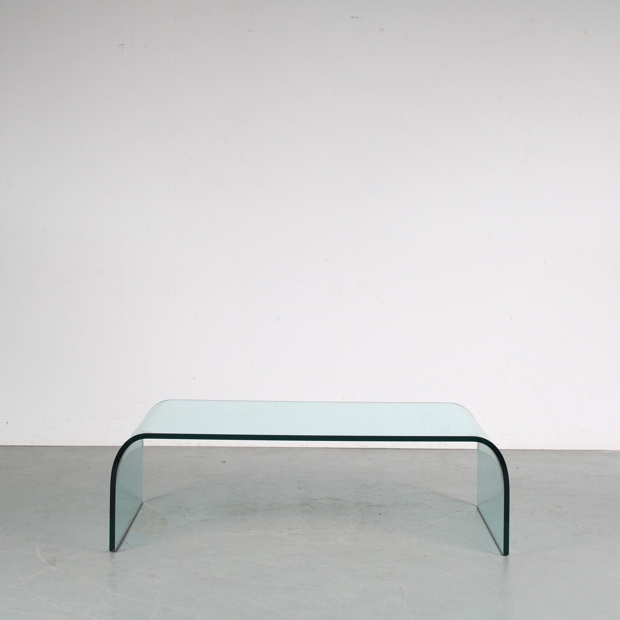 Table basse « Waterfall » des années 1970 par Angelo Cortesi pour Fiam, Italie