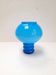 Blue opaline vase with rings Friedrich glass