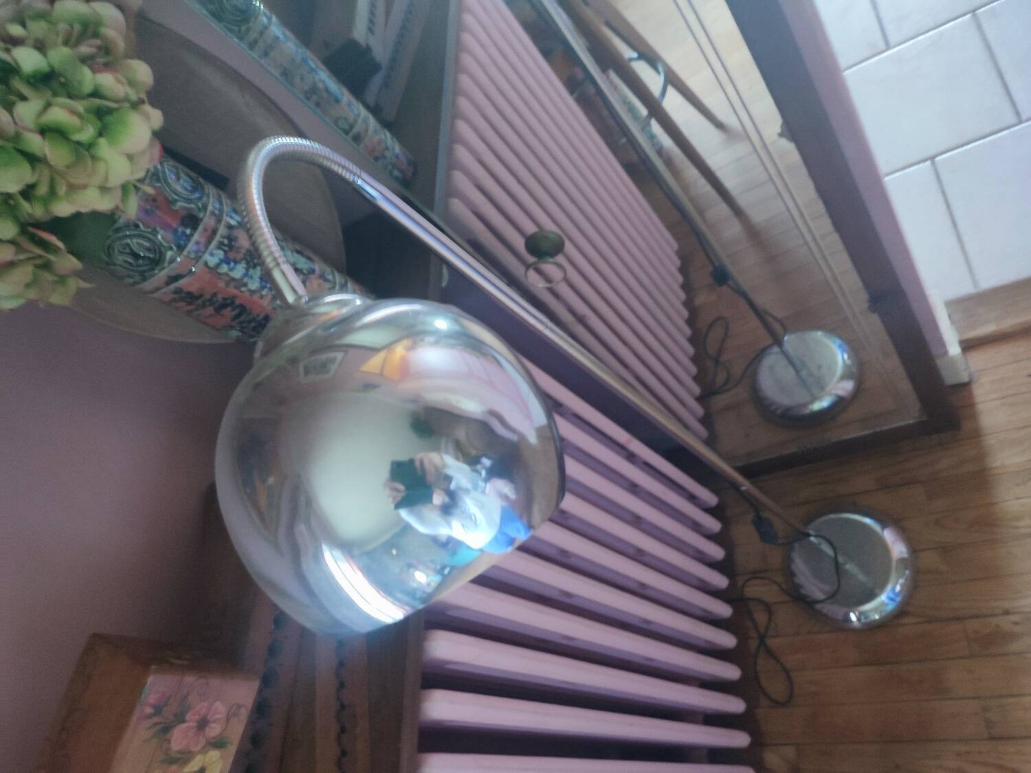 Lampe chromée vintage