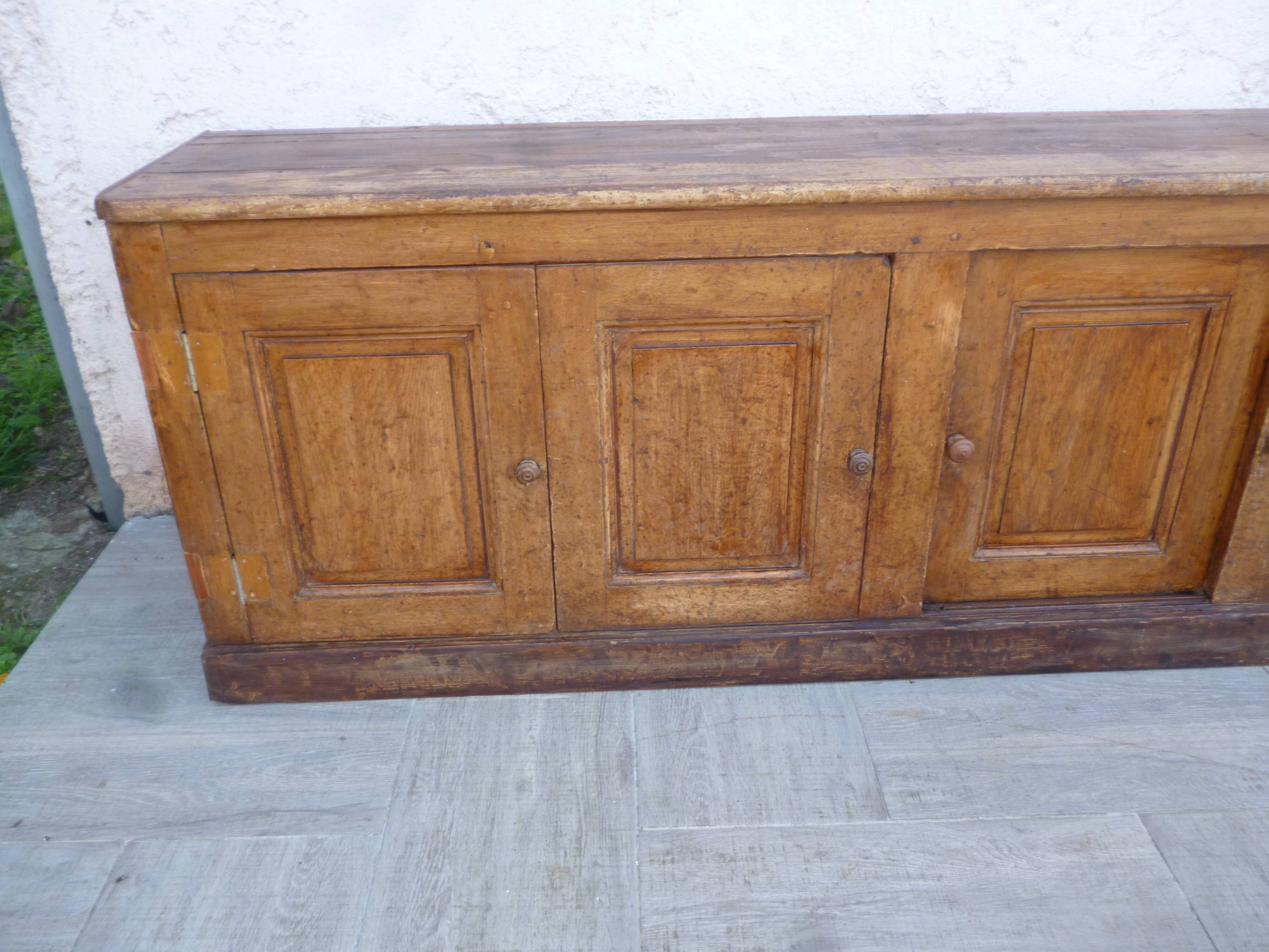 Meuble enfilade de métier vintage