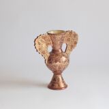 Neoclassical Spanish Copper Lustre Vases, 19Th