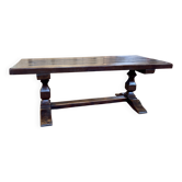 Large neo-Gothic monastery table - antique - 2 m long