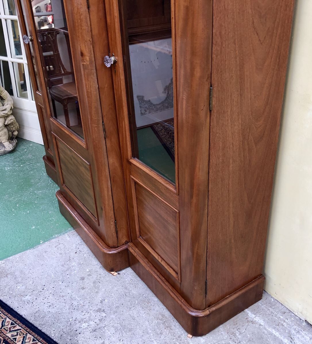 Mahogany victorian nineteenth bookcase